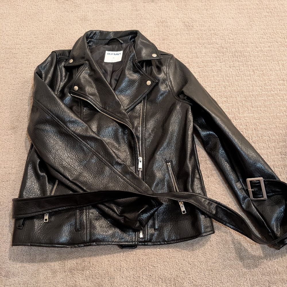 Biker Jacket M faux leather